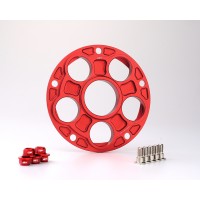 AEM FACTORY - 'CINQUE FORI' DUCATI ALUMINUM 5 HOLE QUICK CHANGE SPROCKET CARRIER AEM FACTORY - 'CINQUE FORI' DUCATI ALUMINUM 5 HOLE QUICK CHANGE SPROCKET CARRIER